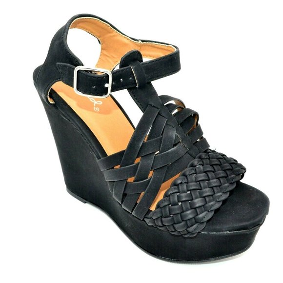 qupid braided sandals